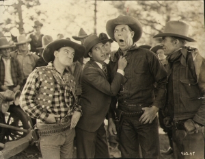 1930 - Movie still of Cliff Edwards, Benny Rubin and Karl Dane in the Western Movie Montana Moon